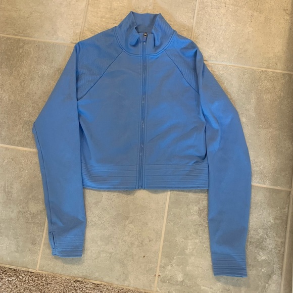 Fabletics jacket cropped - blue - zip up - Picture 1 of 2